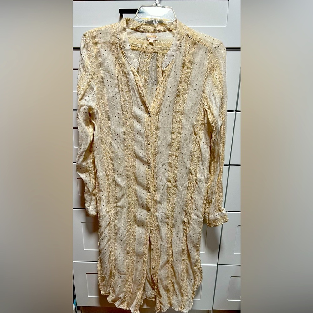 RANEES Glitzy Shirt, Sexy Shirt for The Pool or Beach D2